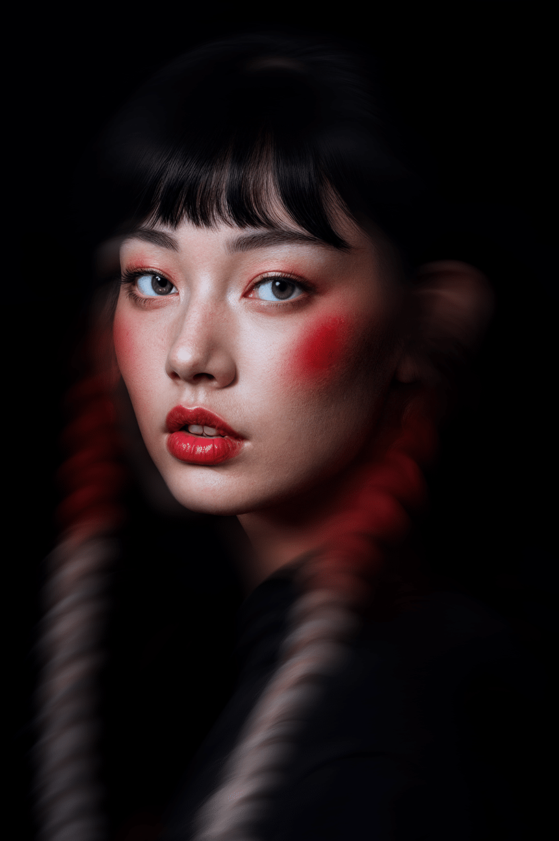 asIAn dancing portrait