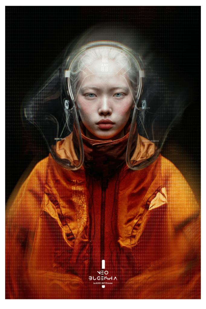 Neo Bugeisha — Techno reverende · Generative art · Papangue Project